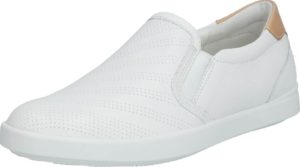 ECCO Slip on boty světle béžová / bílá