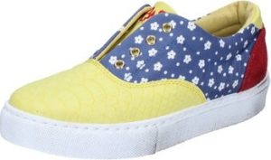 2 Stars Tenisky sneakers giallo tessuto blu camoscio BZ541 ruznobarevne