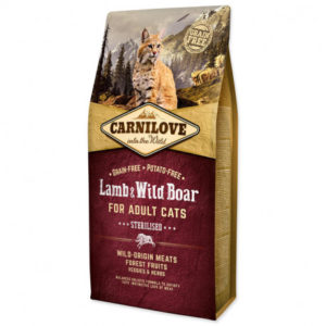 Carnilove Cat Lamb & Wild Boar Adult Sterilised 2 x 6kg