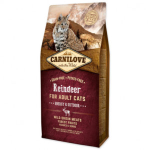 Carnilove Cat Reindeer for Adult Energy & Outdoor 2 x 6kg