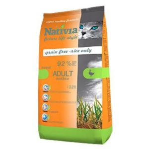 Nativia Cat Adult Duck&Rice Hairball 10kg