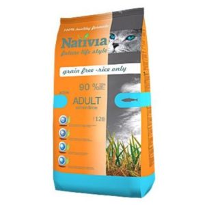 Nativia Cat Adult Salmon&Rice Active 10kg