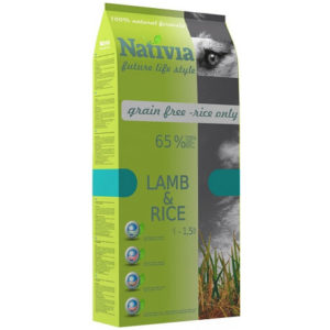 Nativia Dog Adult Lamb&Rice 15kg