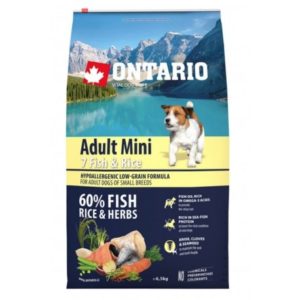 ONTARIO Dog Adult Mini Fish & Rice 6