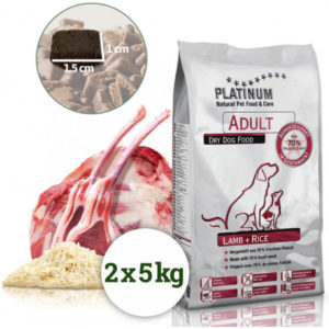 Platinum Adult Lamb+Rice 10kg