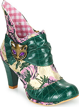 Irregular Choice Kotníkové kozačky MIAOW Zelená