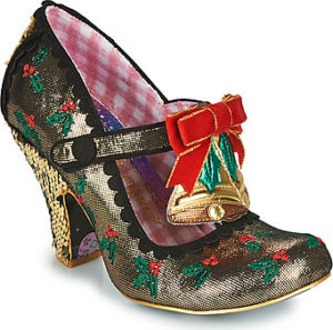 Irregular Choice Lodičky JINGLE BELL Zlatá