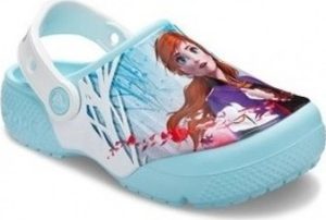 Crocs Dřeváky Dětské Klapki Ol Disney Frozen 2 Cg K Modrá