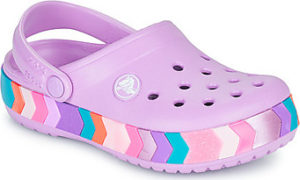 Crocs Pantofle Dětské CROCBAND CHEVRON BEADED CLOG K Fialová