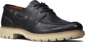 Clarks Šněrovací polobotky Batcombe Sail Navy Le Modrá