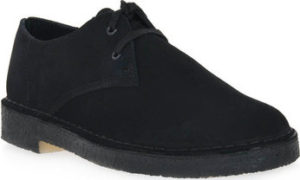 Clarks Šněrovací polobotky DESERT KHAN BLACK Černá