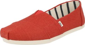 TOMS Slipper 'ALPARGATA' rezavě červená