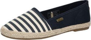 TOM TAILOR Espadrilky námořnická modř / bílá