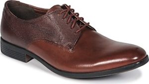 Clarks Šněrovací polobotky GILMORE Hnědá